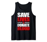 Blood Donor Awareness Red Drop Donation Tank Top