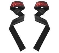 Blood Donor Month Electrocardiogram Lifting Straps 26" Power Workouts Deadlift Wrist Straps for Weightlifting, Bodybuilding, Strength Training