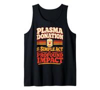 Blood Donor Red Drop Donation Plasma Tank Top