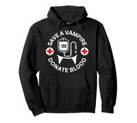 Blood Donor Save A Vampire Donate Blood Pullover Hoodie