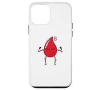 Blood Drop Blood Group B Rh Factor Heart Case for iPhone 12 mini
