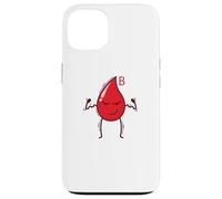 Blood Drop Blood Group B Rh Factor Heart Case for iPhone 13