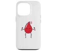 Blood Drop Blood Group B Rh Factor Heart Case for iPhone 13 Pro