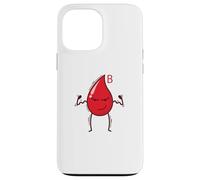 Blood Drop Blood Group B Rh Factor Heart Case for iPhone 13 Pro Max