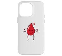Blood Drop Blood Group B Rh Factor Heart Case for iPhone 14 Pro Max