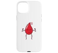 Blood Drop Blood Group B Rh Factor Heart Case for iPhone 15 Plus