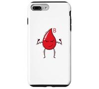 Blood Drop Blood Group B Rh Factor Heart Case for iPhone 7 Plus/8 Plus