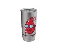 Blood Drop on Skateboard Blood Type 0 Stainless Steel Insulated Tumbler