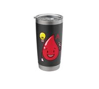 Blood Drop with Idea Blood Type A Heart Stainless Steel Insulated Tumbler
