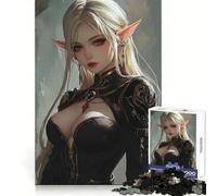 Blood Elf Vampire Ghoul Jigsaw Puzzles for Teenagers 1000 Sharp Recall Restful Activity Snug Fit Unique Gift (38x26cm)