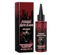 Blood Fake - Realistic Vampire Gel | Liquid Dripping Horror Effect | Washable Costume Makeup for Halloween Cosplay Clown Zombie | Prop Stage | Fluent Simulation For Parties