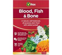 Blood Fish & Bone Fertilizer - Organic Multi-Purpose Plant Food for Vegetables, Fruits & Flowers - Promotes Healthy Growth, Vibrant Flowers, & Better Ripening (2.5kg)