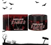 Blood Gel - Thick Coagulated Stage Makeup, Body Paint Cream, Costume Prop Effect, Realistic Vampire Look | Thick Fake Blood Gel for Face, Body, Dress Up, Theater Performance, Adults, Kids Party