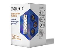 Blood Glucose Strips x 50 for use ONLY with The FORA 6 Multi Parameter Meter
