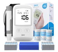 Blood Glucose Test Kit for Diabetes: IMDK Clinically Accurate Blood Sugar Monitor Testing Kits, 100 Glucometer Strips, 100 Lancets, and 1 Lancing Device (-in mmol/L)