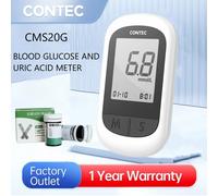 BLOOD GLUCOSE URIC ACID METER 50pcs blood glucose &25pcs uric acid test strips