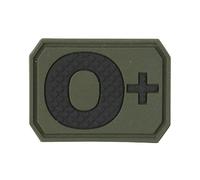Blood Group PVC Patch Olive O Positive O+ Airsoft Forces Military Peacekeeping Morale