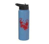 Blood Hand Costume I Bleed Killer Zombie Halloween Party Stainless Steel Insulated Water Bottle