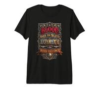 Blood Makes You Related Slogan Premium T-Shirt