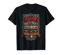 Blood Makes You Related Slogan T-Shirt