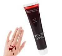 Blood Makeup - Washable Cosplay Blood | Vampire Blood Tube for Zombie Makeup Washable Fake Blood Realistic Stage Blood for Halloween Costume