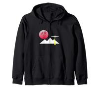 Blood Moon Alien Abduction Zip Hoodie