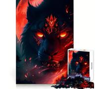 Blood Moon Beast Jigsaw Puzzles for Adults 1000 Pieces Cognitive Workout Peaceful Fun No Rough Edges Festive Gift (50x75cm)