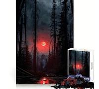 Blood Moon Manor Jigsaw Puzzles for Adults 1000 Piece Thought Training Slow Leisure Uniform Cut Xmas Present (38X52CM)