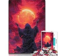 Blood Moon Ninja 1000 Pieces Jigsaw Puzzles for Adults And Teens,Help The Brain Exercise Addictive Toys to Cultivate Patience Great Gift (38x26cm)