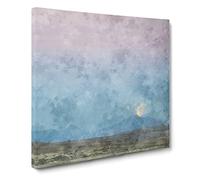 Blood Moon Over California Canvas Print | Gallery Wrapped 30mm Frame Wall Art | 14x14 inches | Ready to Hang | Modern Space Picture | Living Room Bedroom Lounge Office