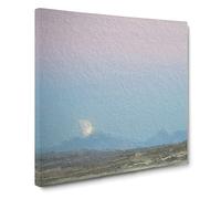 Blood Moon Over California Canvas Print | Gallery Wrapped 30mm Frame Wall Art | 20x20 inches | Ready to Hang | Modern Space Picture | Living Room Bedroom Lounge Office