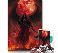 Blood Moon Reaper 1000 Piece Jigsaw Puzzles for Teenagers Gifts,for Educational Game Challenge Toy Unique Home Decor And Gifts (38x26cm)