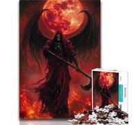 Blood Moon Reaper 1000 Piece Jigsaw Puzzles for Teenagers Gifts,Help The Brain Exercise Addictive Toys to Cultivate Patience Suitable for Couples (50x75cm)
