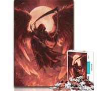 Blood Moon Reaper Adult Puzzles 1000 Pieces,Help The Brain Exercise Addictive Toys to Cultivate Patience Parent-child Interaction (50x75cm)