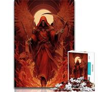 Blood Moon Reaper Jigsaw Puzzles for Adults 1000,Challenging To Complete But Fun And Humorous Unique Home Decor And Gifts (38x26cm)