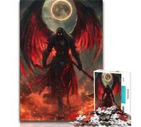 Blood Moon Reaper Jigsaw Puzzles for Adults 1000 Piece Puzzle,Challenging Game And Family Play Wall Decoration Unique Birthday And Xmas Gifts (50x75cm)