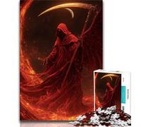 Blood Moon Reaper Jigsaws 1000 Pieces for Adults,Challenging To Complete But Fun And Humorous Educational Game for Birthday (38x26cm)