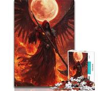 Blood Moon Reaper Puzzles for Adults Teens 1000pc Puzzle,Help The Brain Exercise Addictive Toys to Cultivate Patience A Work of Art (38x26cm)