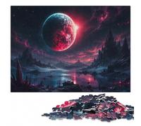 Blood Moon Rising Wooden Jigsaw, Themed Puzzle, 1000 Pieces | A hands-on home pastime - less screen time at home during indoor leisure.