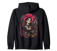 Blood Moon Vampire - Anime Goth Girl Zip Hoodie