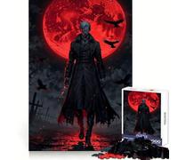Blood Moon Vampire Lord Jigsaw Puzzles for Adults1000 Pieces Improve Memory Cozy Relaxation Laser Cut Fine Xmas Gift (50X75CM)