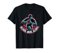 Blood Mud Glory Rugby Design Funny Rugby T-Shirt