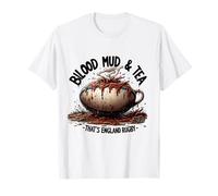 Blood Mud & Tea - Funny England Rugby T-Shirt