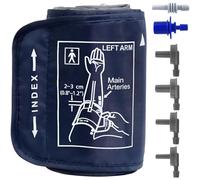 Blood Pressure Cuff for Omron Machine, 22-52cm Medium Blood Pressure Monitors Cuff with 6 Universal Connectors, Adjustable Digital BP Monitors Replacement Strap for Adult Upper Arm