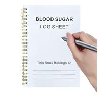 Blood Pressure Diary, Portable A5 Diary with 60 Pages, for Documentation, Diet Planning and Doctor's Appointments