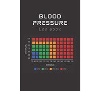 Blood Pressure Log Book: Blood Pressure Chart Cover - Blood Pressure Journal Diary & Heart Rate Pulse Monitor Tracker w/ 104 Weekly Log Sheets (2 ... BP Readings at Home | Minimal Black Design