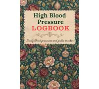 Blood Pressure Log Book Compact Size: Small 6x9 Portable Daily Heart Rate & BP Tracker for Seniors | Simple Large Print Logbook with Medication List, Emergency Contacts, and AHA Guidelines