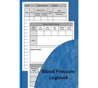 Blood Pressure Log Book: Daily Blood Pressure Tracker with Pulse & Medication Record: Health Journal for Monitoring Systolic, Diastolic & Heart Rate