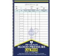 Blood Pressure Log Book: Health Monitoring Record Log for being conscious and Healthy. Track Blood Pressure BP, Heart Pulse Rate, Weight & More by your own.