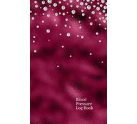 Blood Pressure Log Book: Monitor, record & track blood pressure at home.. Small size to carry with you to Dr and medical appointments. Heart health, ... records. Red with diamond effect design